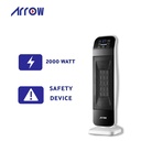 PTC Ceramic Fan Heater 2000W with Infrared Remote & LED Display | RO-2000HPJ