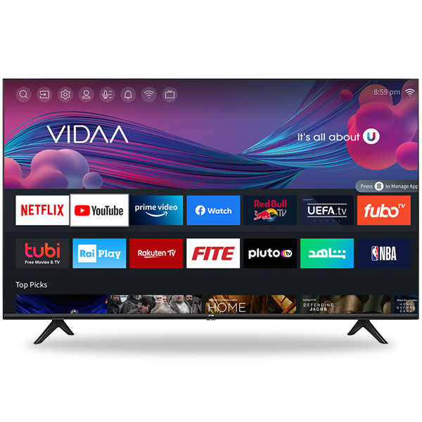 ARRQW 50 INCH LED 4K UHD HDR Smart TV Frameless Design RO-50LCS2