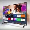 ARRQW 50 INCH LED 4K UHD HDR Smart TV Frameless Design RO-50LCS3