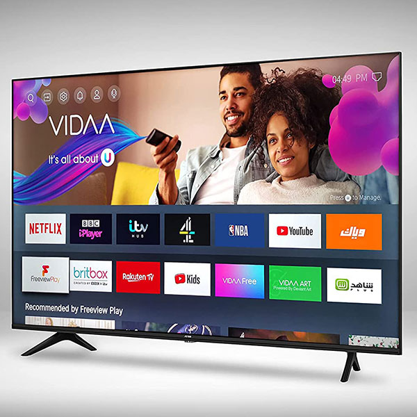 ARRQW 50 INCH LED 4K UHD HDR Smart TV Frameless Design RO-50LCS7