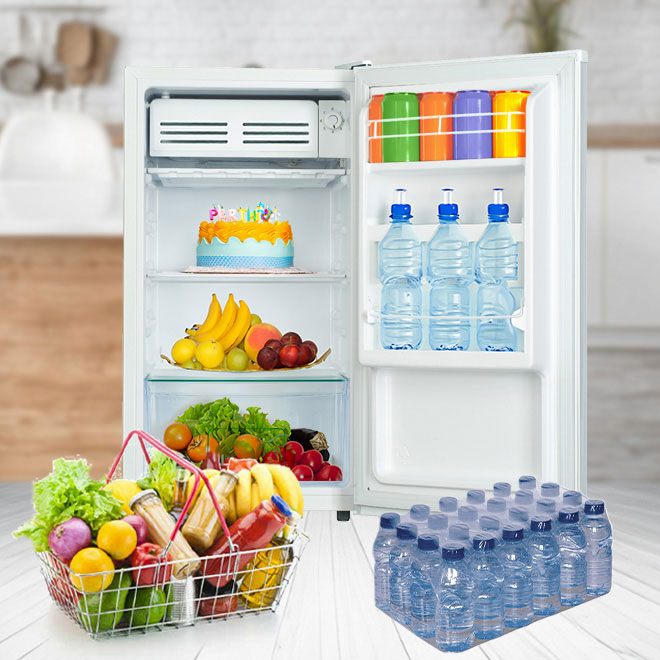Arrow single door refrigerator 93L 3.3 CU.FT RO1-139L, WHITE COLOR