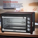 ARROW 60LTR OVEN,Black, RO-60EOB