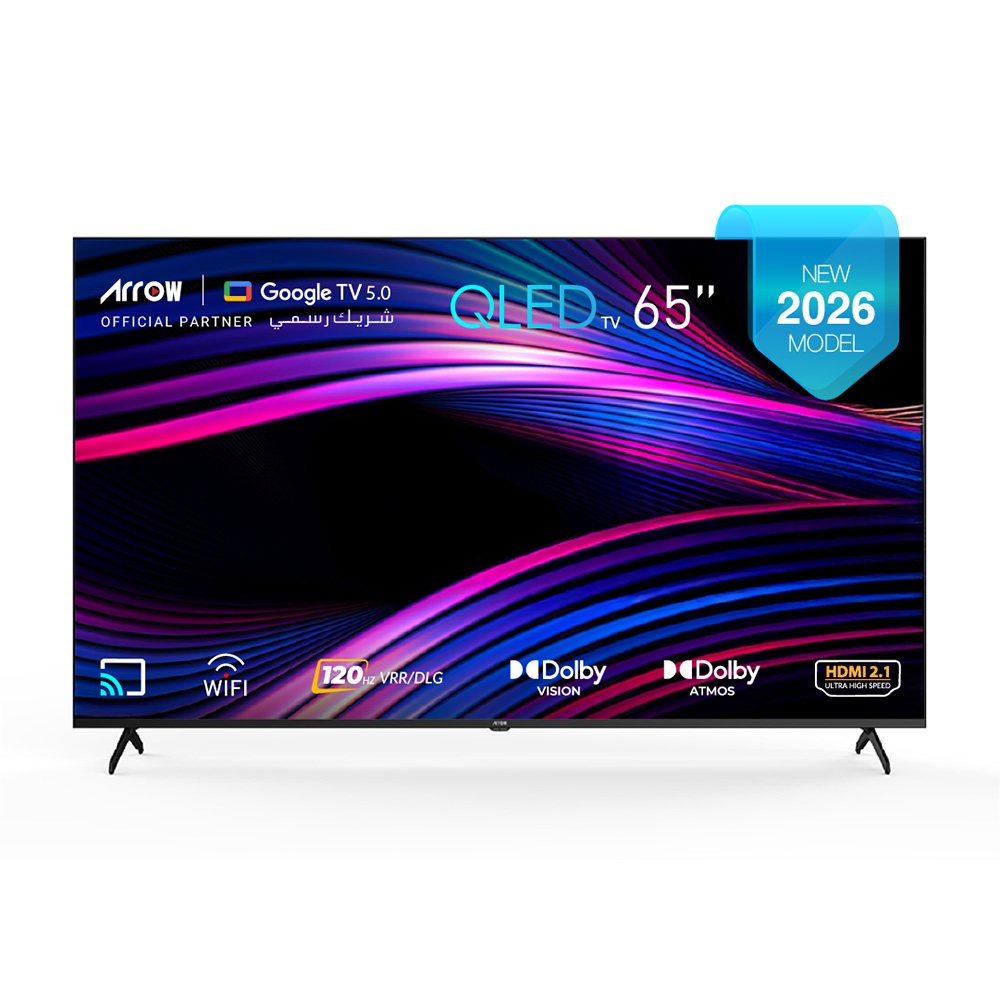 ARRQW 65 INCH QLED 4K GOOGLE TV 5.0, DOLBY VISION/ATMOS, DLG 120HZ, TV RO-65LCQ120