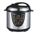 6L Electric Pressure Cooker, 1000W, Multi-Functional Steamer, Stainless Steel | RO-06SEC