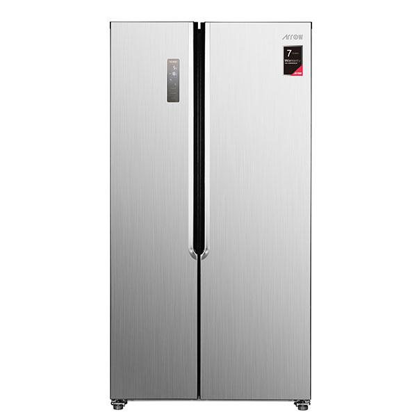 ARROW 532 LTR ARROW SIDE BY SIDE Refrigerator, 18.39 Feet | NOFROST | SILVER color RO2-820SNF
