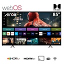 تلفزيون اركيو 85 بوصة بدقة 4 كيه الترا اتش دي LED، تلفزيون Webos مع جهاز تحكم عن بعد  | RO-85LPW