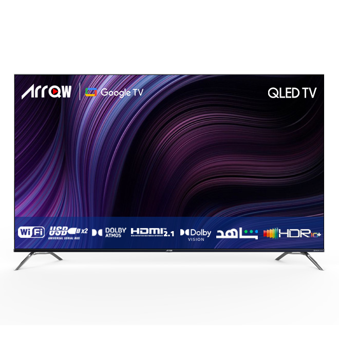 تلفزيون سمارت أركيو 65 بوصة, 4 كيه, كيو ليد, تصميم بدون إطار, RO-65LCQ-11