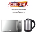 Combo Offer Digital Microwave 42L + Electric Kettle 1.8L